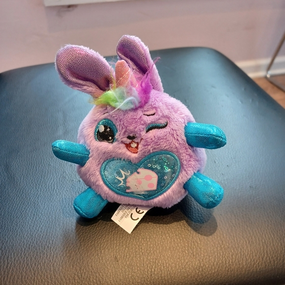 •Zuru Rainbocorns Purple Unicorn Bunny plush stuffed animal toy 4” - Picture 2 of 11